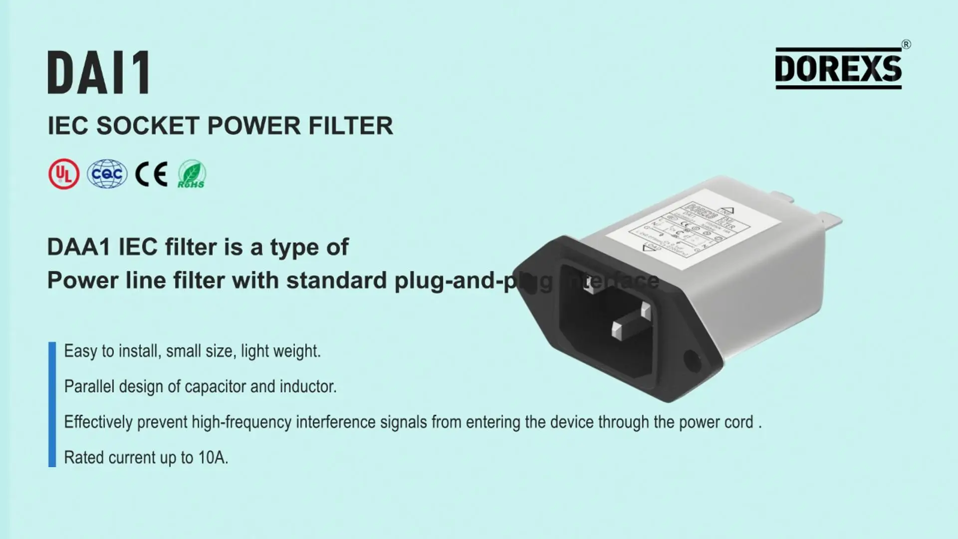 DAI1 IEC input filter module